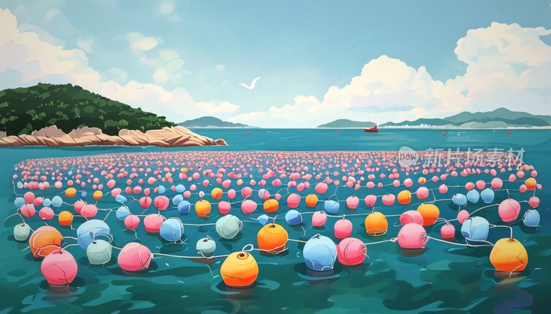 汕头南澳岛彩浮标