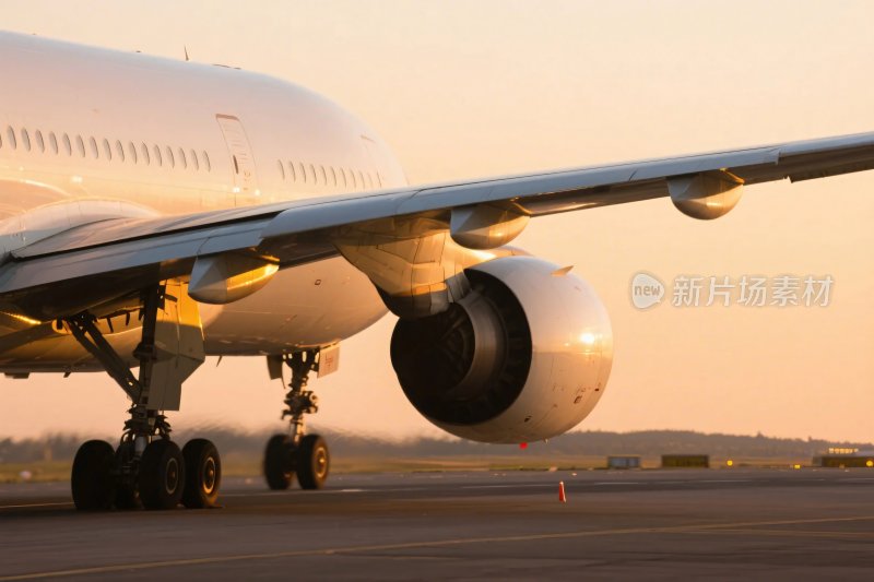 飞机起落架特写