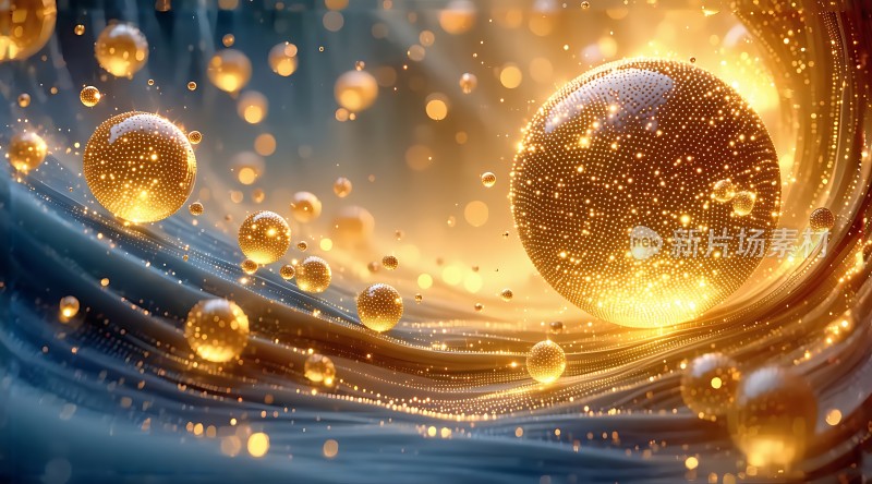 金色粒子漩涡