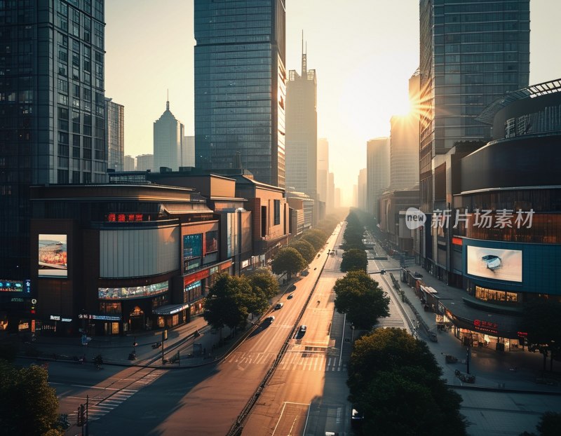 南京新街口晨景