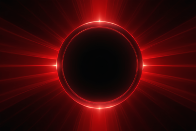 红光透过黑暗背景照射特写镜头高清背景图片