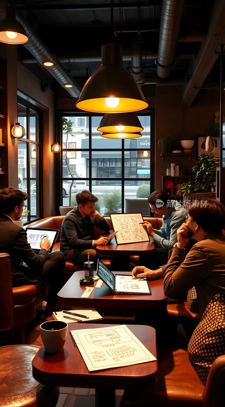 商务会谈头脑风暴创意碰撞灵感迸发！