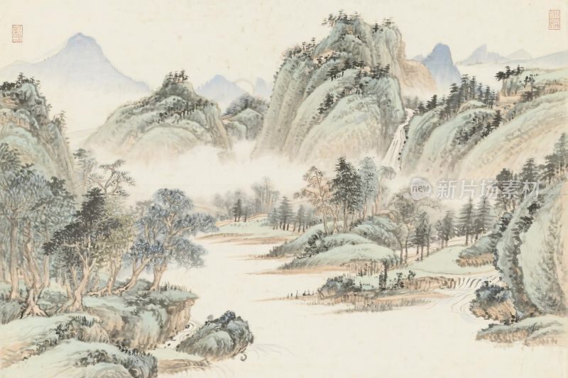 古典山水风景画