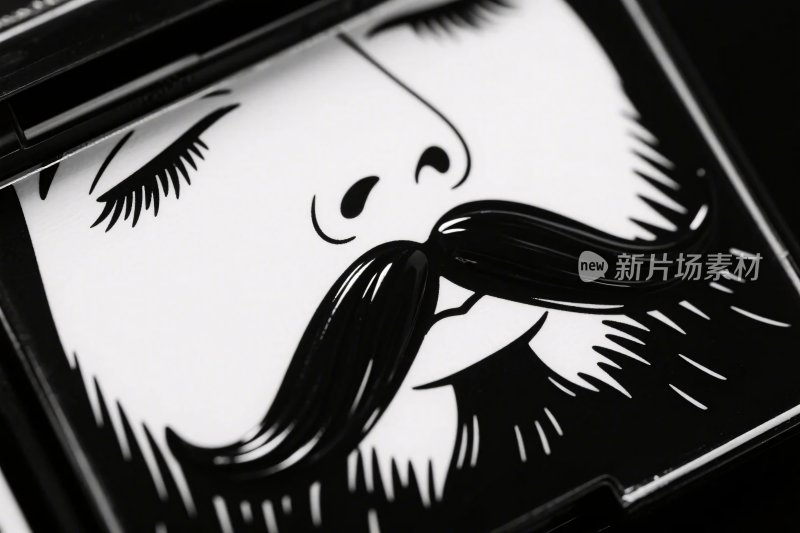 创意手绘黑白插画