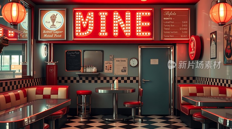 复古餐厅温馨氛围