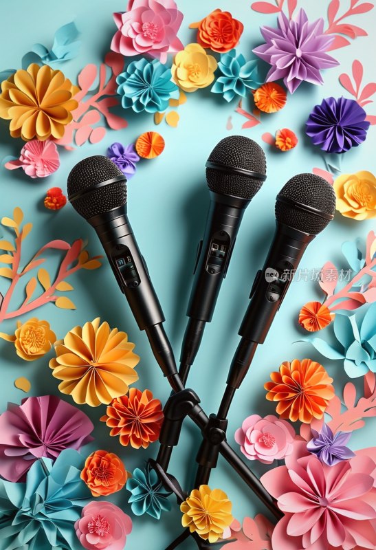 多彩吉他麦克风