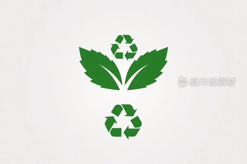 环保循环标志插画