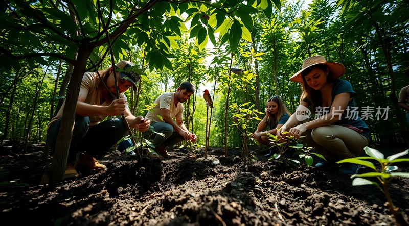 种树造林 共建绿色家园