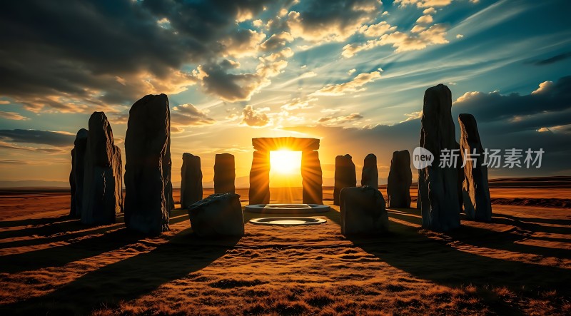 太阳神殿日落奇观