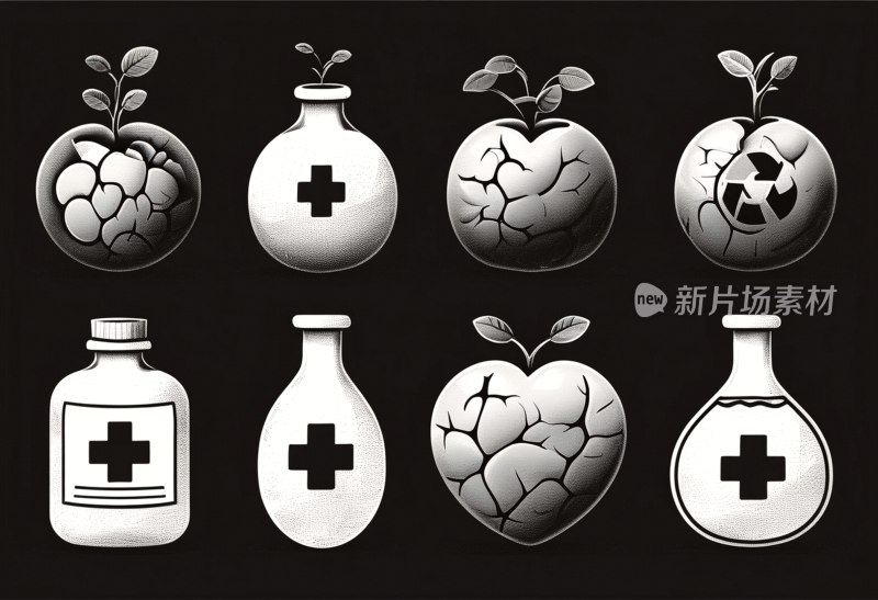 器官移植图标集