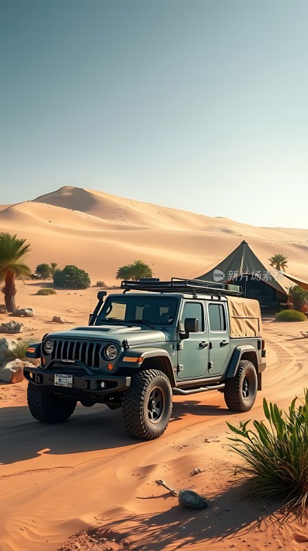 沙漠探险之旅 Jeep穿越金色沙丘