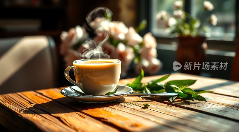 阳光下的咖啡时光