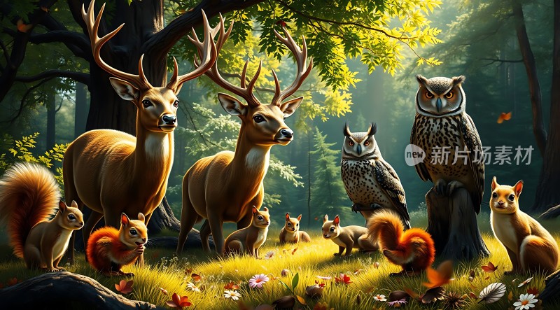 森林里的和谐共处