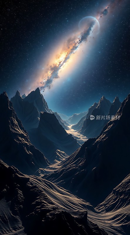 星河璀璨群山环绕