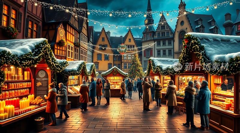 圣诞集市夜市