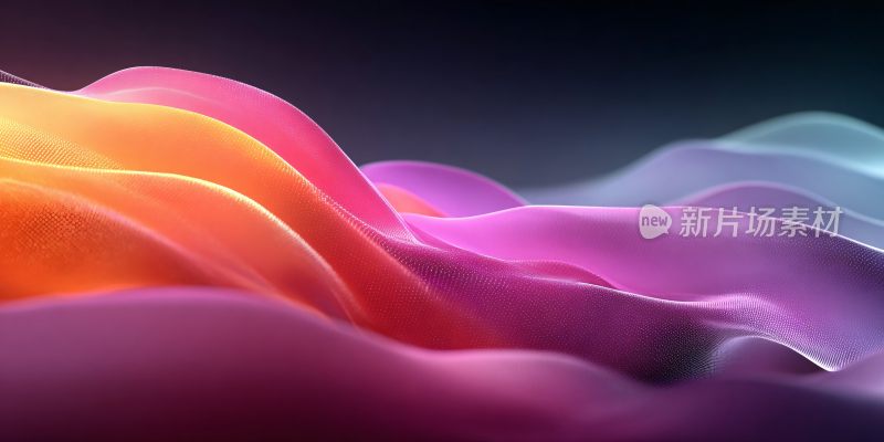 绚丽多彩的流动波浪图案