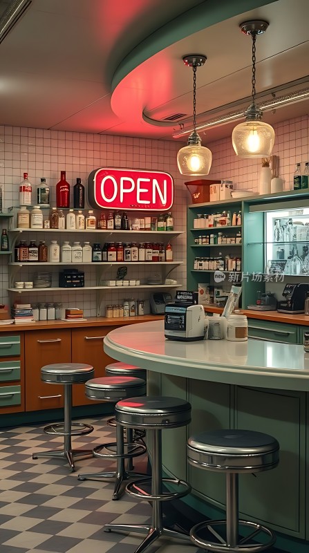复古药店温馨氛围