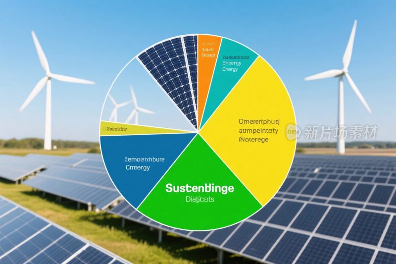 可持续能源分布示意图