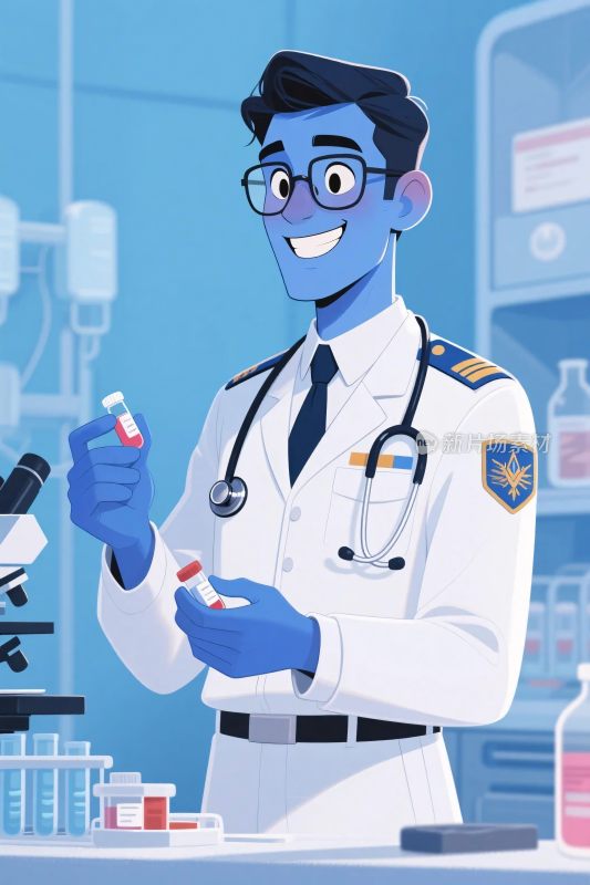 实验室科学家插画