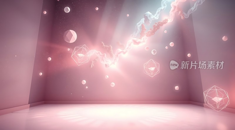 新片场素材梦幻几何世界