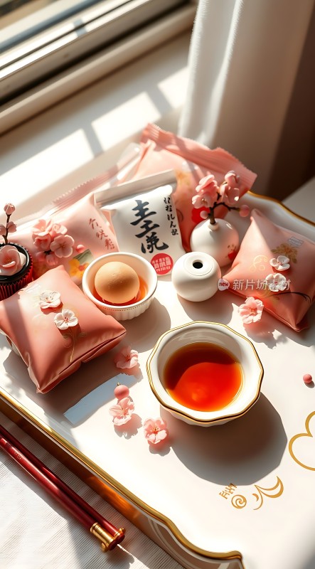 春日限定下午茶樱花点缀享受美好时光