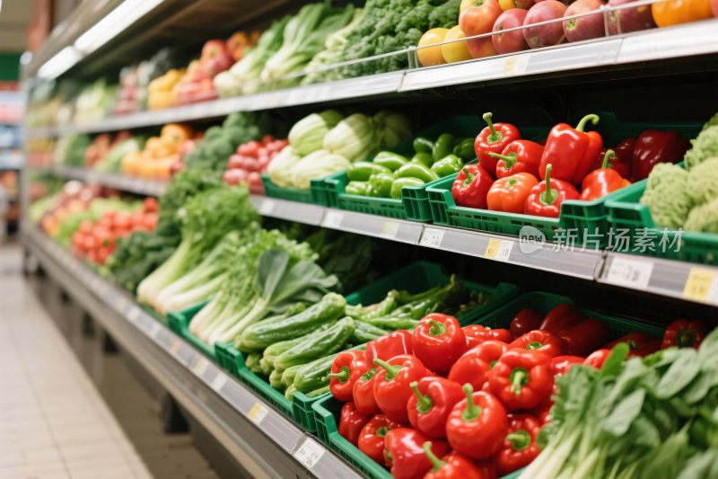 超市果蔬货架陈列
