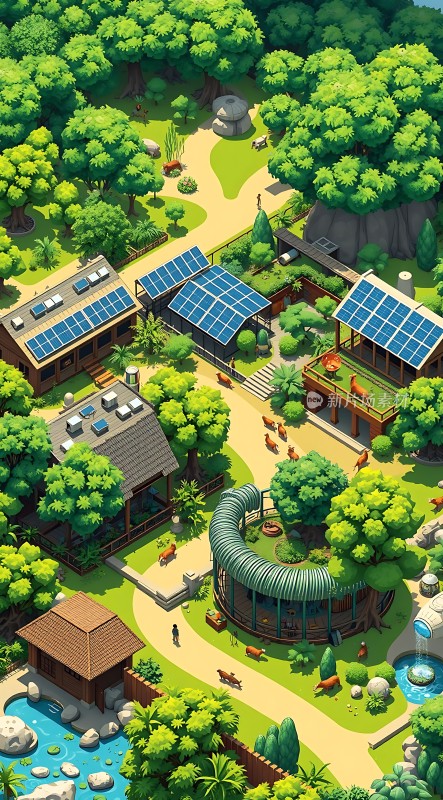 绿色生态家园太阳能与自然和谐共处