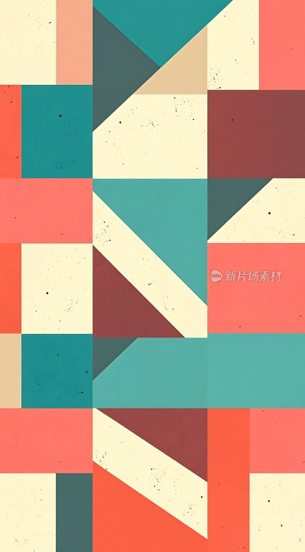 多彩几何艺术图案