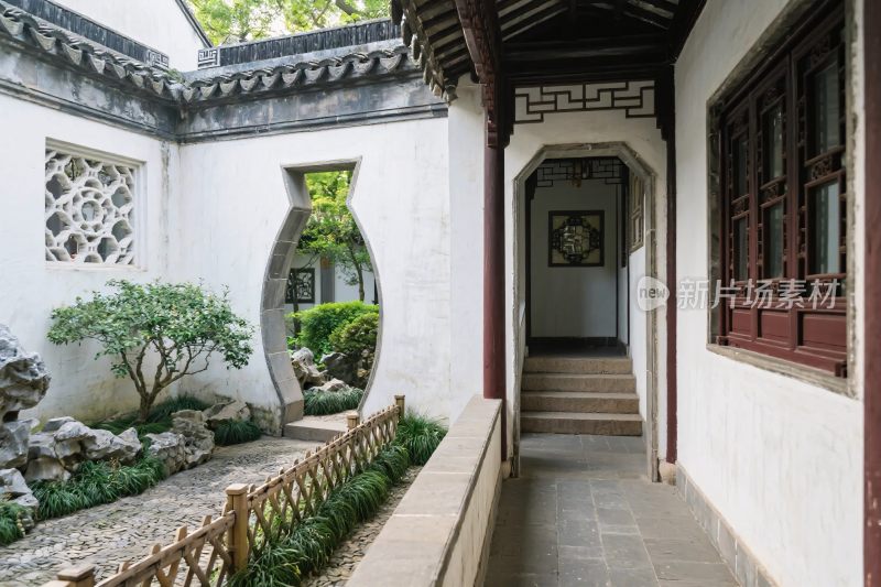 古建庭院景观图