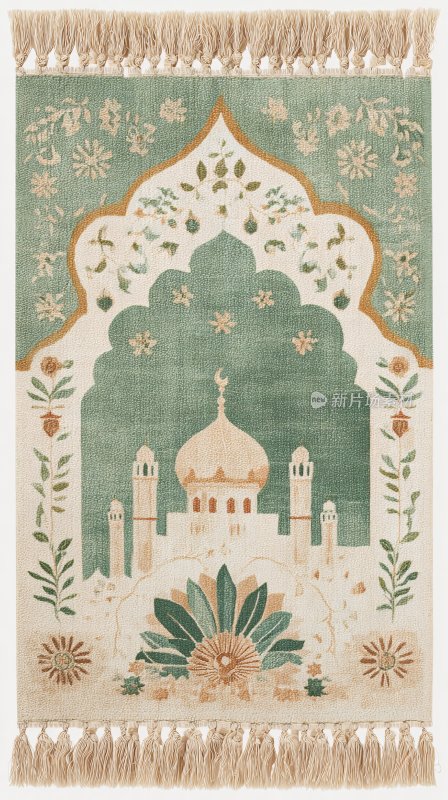 伊斯兰风格插画挂毯图案