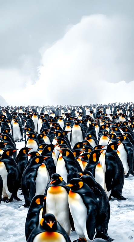 南极企鹅大军集结