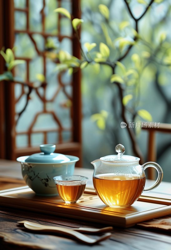 茶艺师泡茶瞬间