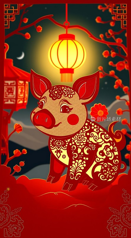 猪年大吉福运连连