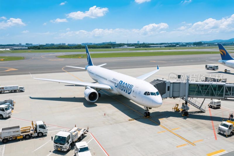 机场停机坪飞机场景