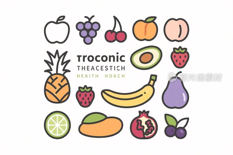 水果手绘插画集合