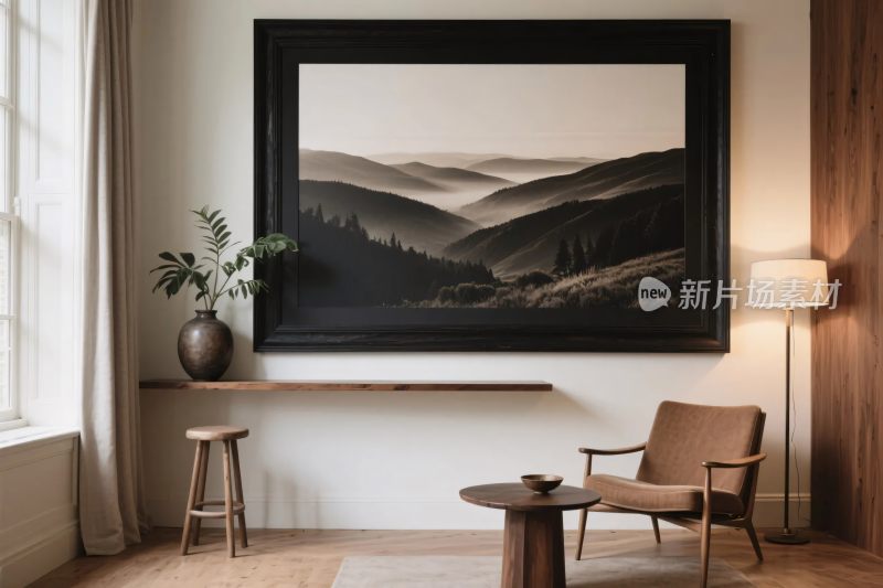 现代室内风景画布置