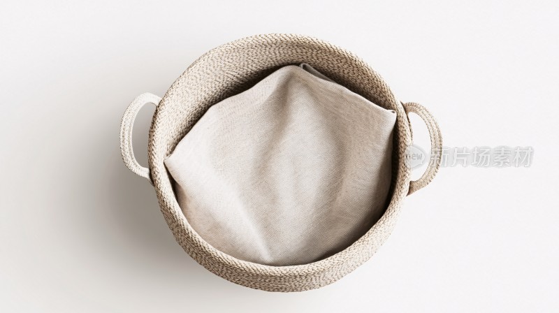 简约风布艺编织收纳篮