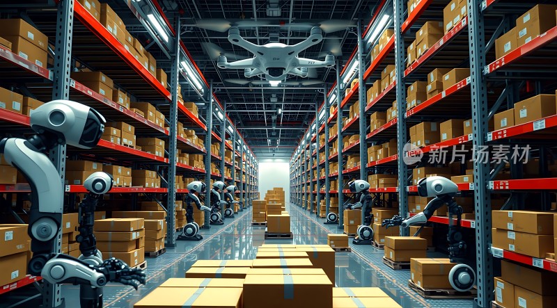 智能仓储机器人协作搬运货物