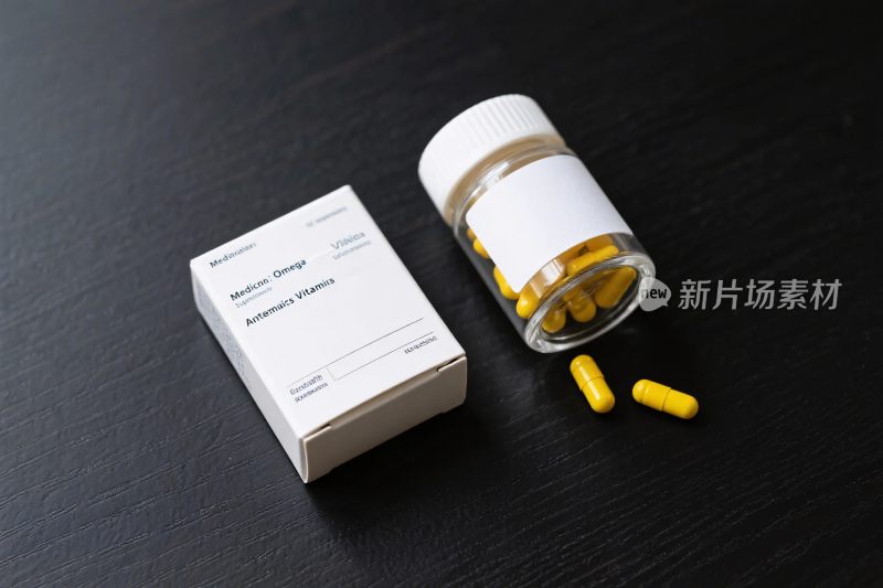 药品与药盒摆放