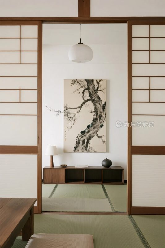 日式室内装饰画场景