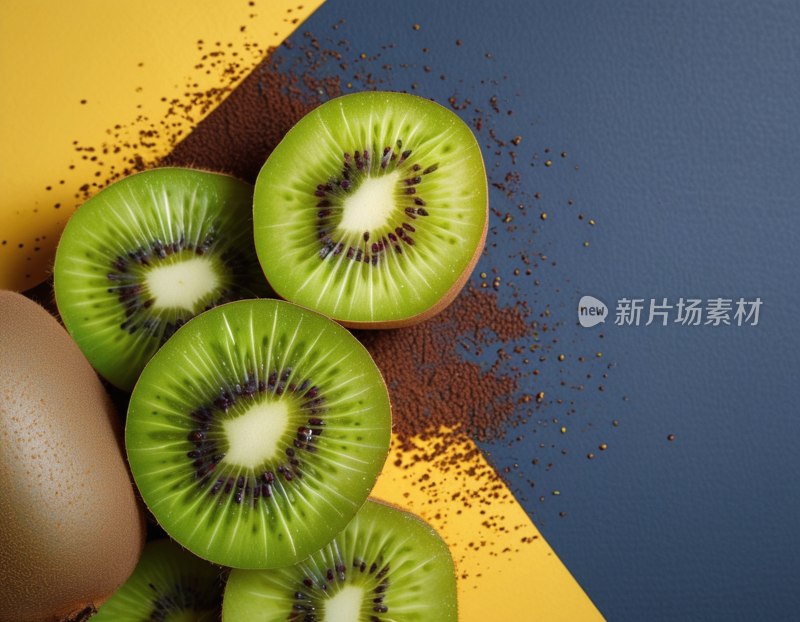 绿心猕猴桃切片