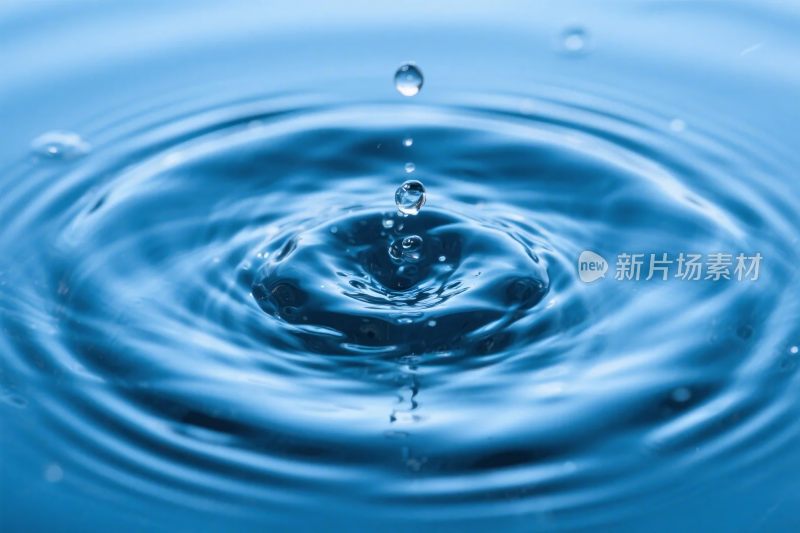 水滴溅起水花效果