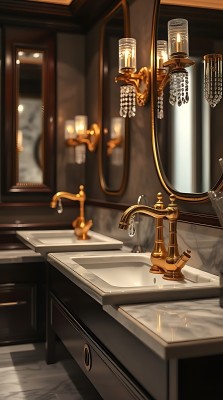 金色卫浴奢华洗手台