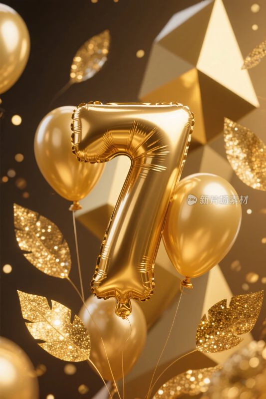 金色气球庆典装饰