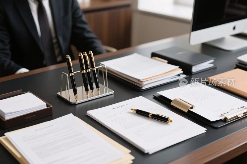 办公室桌面办公场景