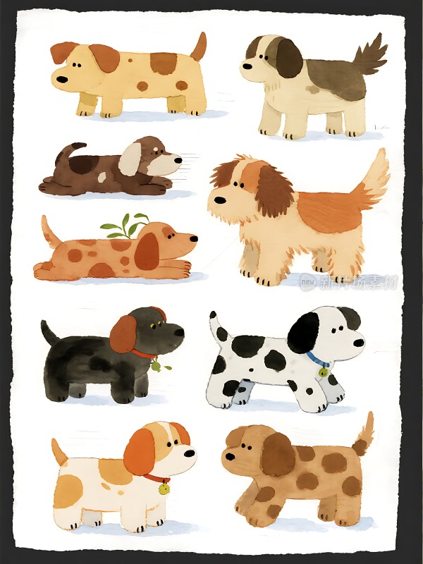 九只可爱小狗萌图集