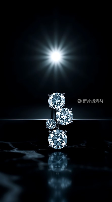 璀璨钻石闪耀夜空