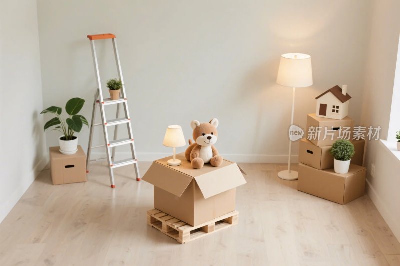 室内搬家布置场景