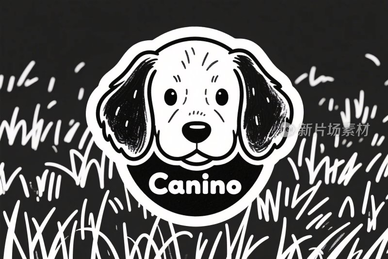 卡通狗插画图标