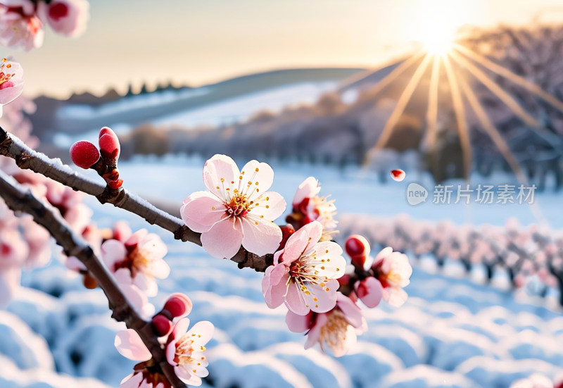 花朵乡村自然温馨粉色